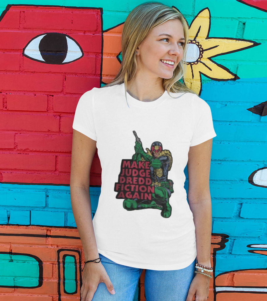 Make Judge Dredd Fiction Again Comic T-Shirt