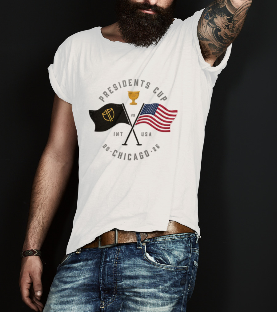 Presidents Cup Int Vs USA Chicago 2026 Golf Tournament T-Shirt