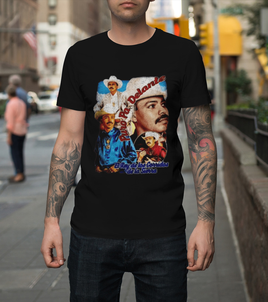Puro Pa' Delante El Rey De Los Corridos De La Sierra Chalino Sanchez T-Shirt
