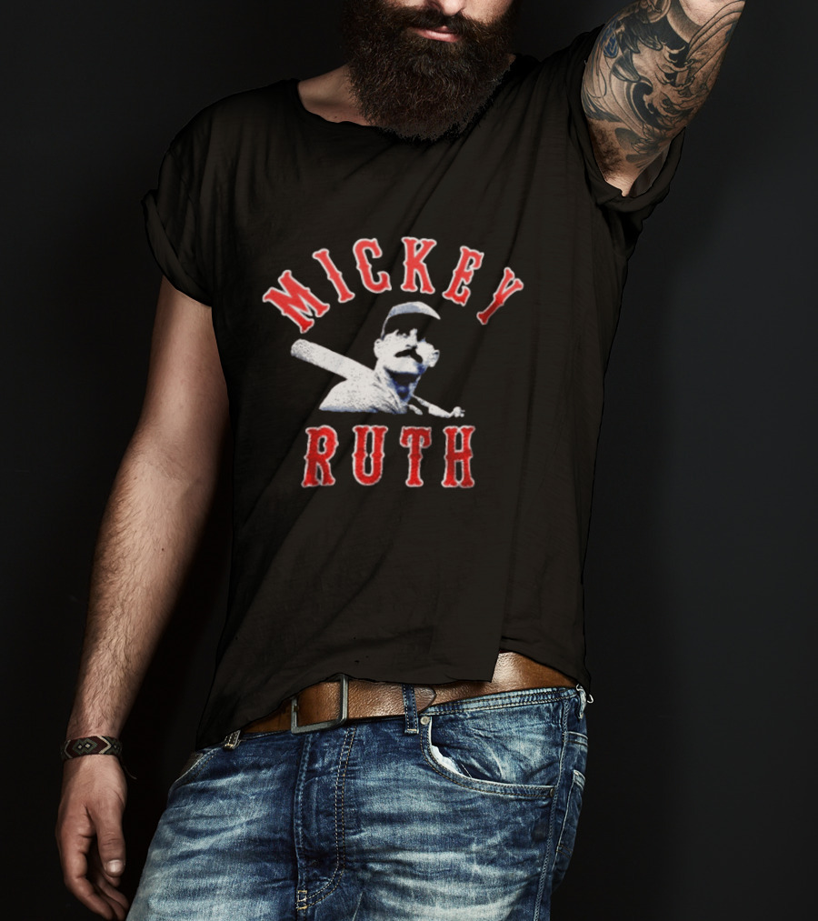 Mickey Ruth Baseball Player T-Shirt