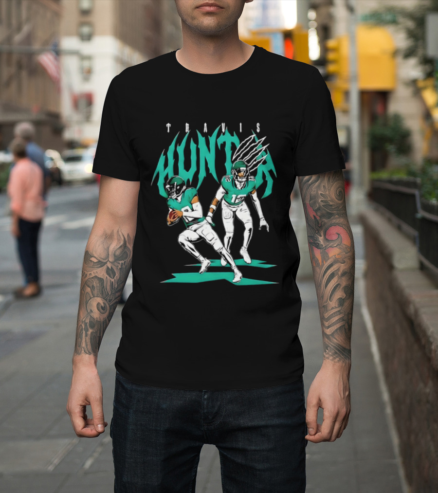 Travis Hunter Jacksonville Jaguars Hunter Two Way Football Player Duo T-Shirt