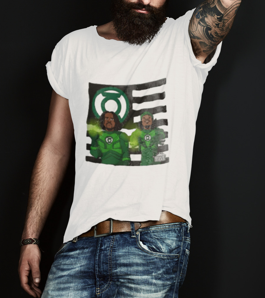 Lanterns X OutKast Comic Superheroes Green Light Power T-Shirt