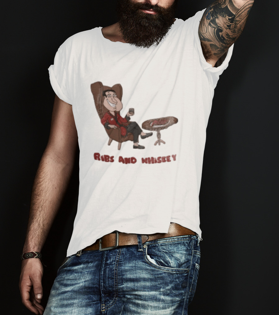Family Guy Glenn Quagmire Ribs And Whiskey T-Shirt
