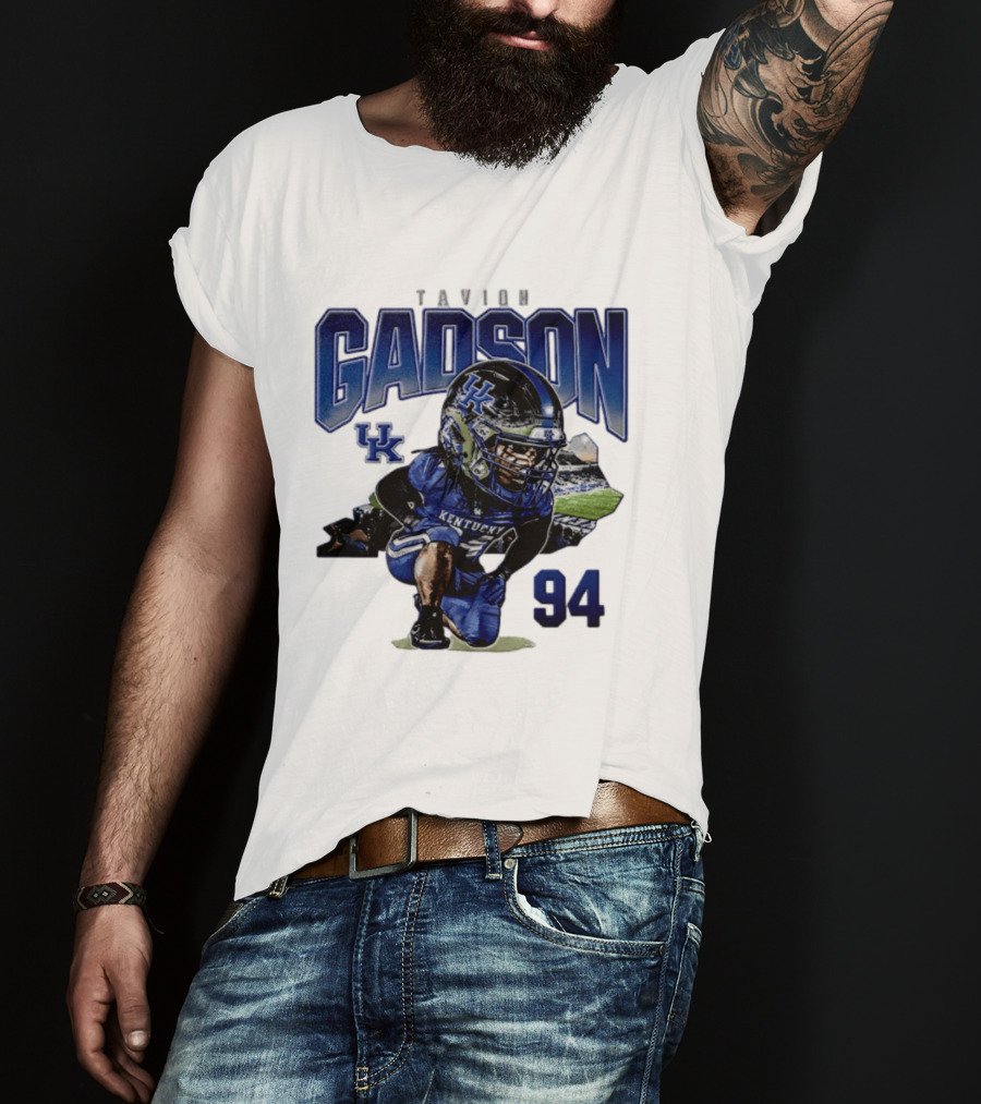 Tavion Gadson Kentucky Wildcats Football 94 UK T-Shirt