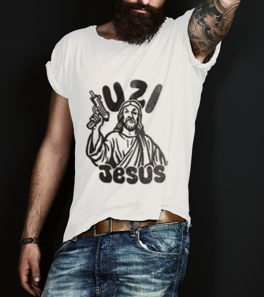 Uzi Jesus Iconic Urban Style Trend T-Shirt