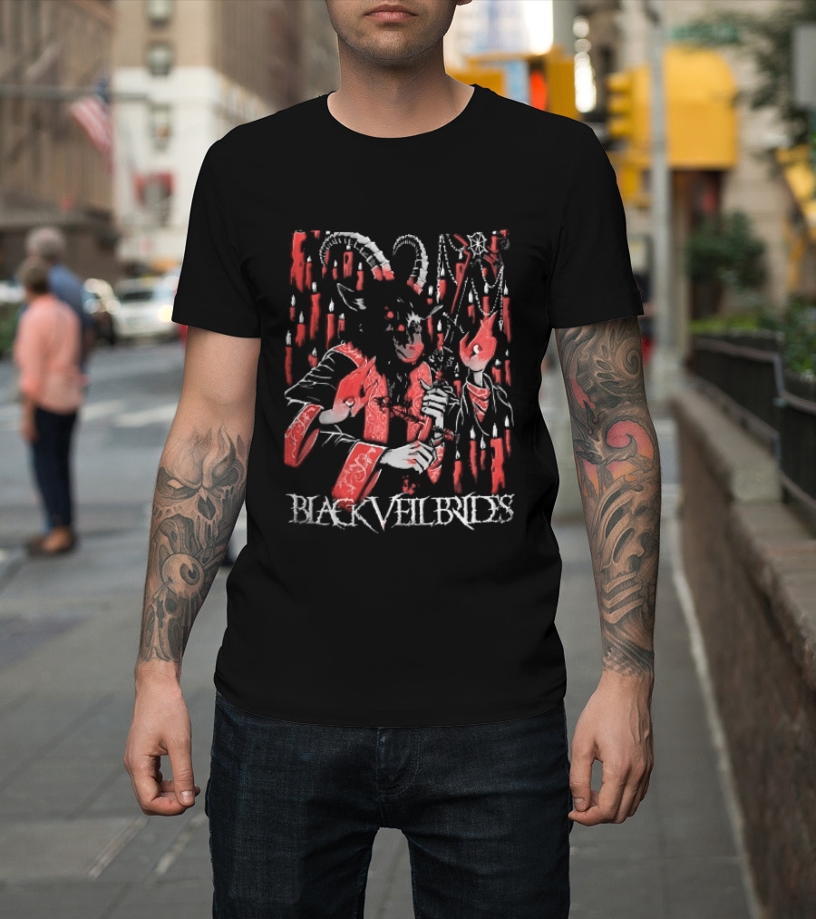 Black Veil Brides Mexico Show 2026 Demon Goat Candles Sept 11 13 2026 T-Shirt
