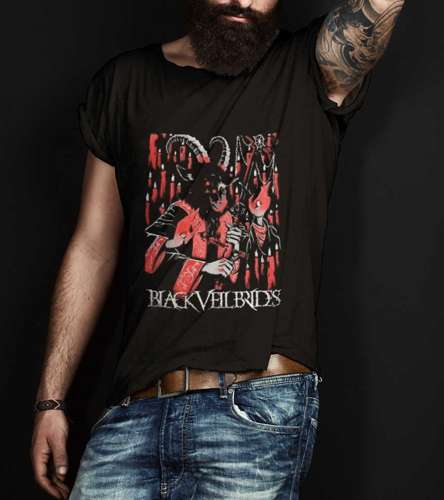 Black Veil Brides Mexico Show 2026 Demon Goat Candles Sept 11 13 2026 T-Shirt