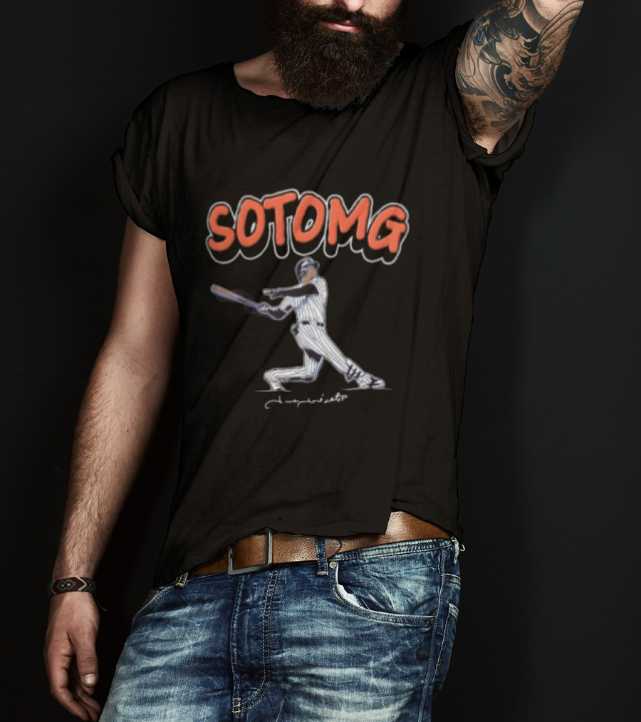 Juan Soto Sotomg New York Mets Baseball MLB Player Yankees Pinstripe Jersey T-Shirt
