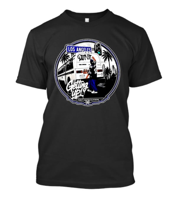 Los Angeles Getting Up Graffiti Dallas Cowboys Forty Seven Clothing T-Shirt