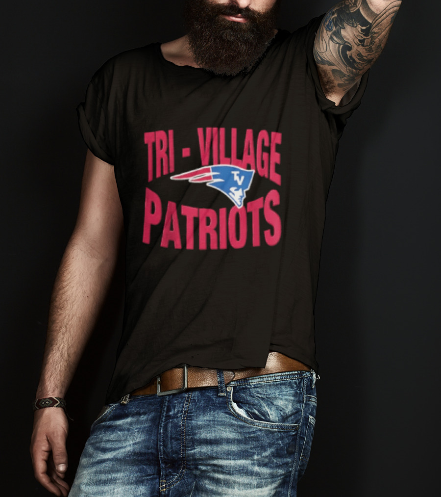Tri Village Patriots New England Patriots Football 2026 Logo TV T-Shirt