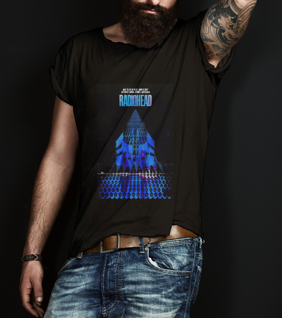 Radiohead Sydney Australia 2027 Afterpay Arena May 25 26 28 29 31 June 1 Concert T-Shirt