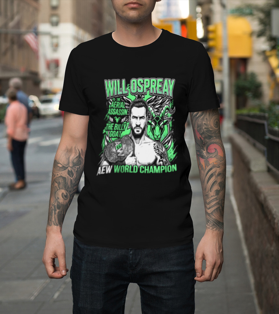 Will Ospreay Aerial Assassin Billy Goat World Champion T-Shirt