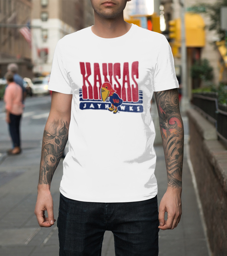Kansas Jayhawks Big Jay Basketball NBA T-Shirt