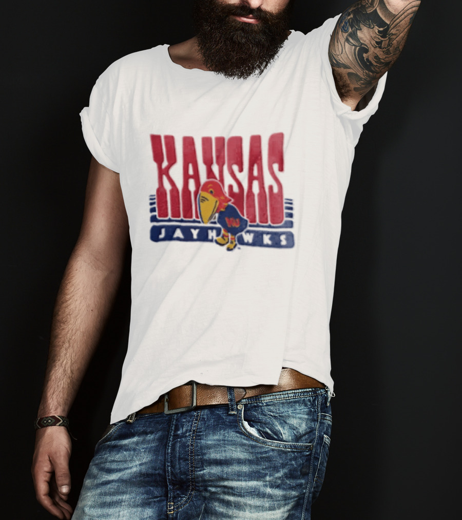 Kansas Jayhawks Big Jay Basketball NBA T-Shirt
