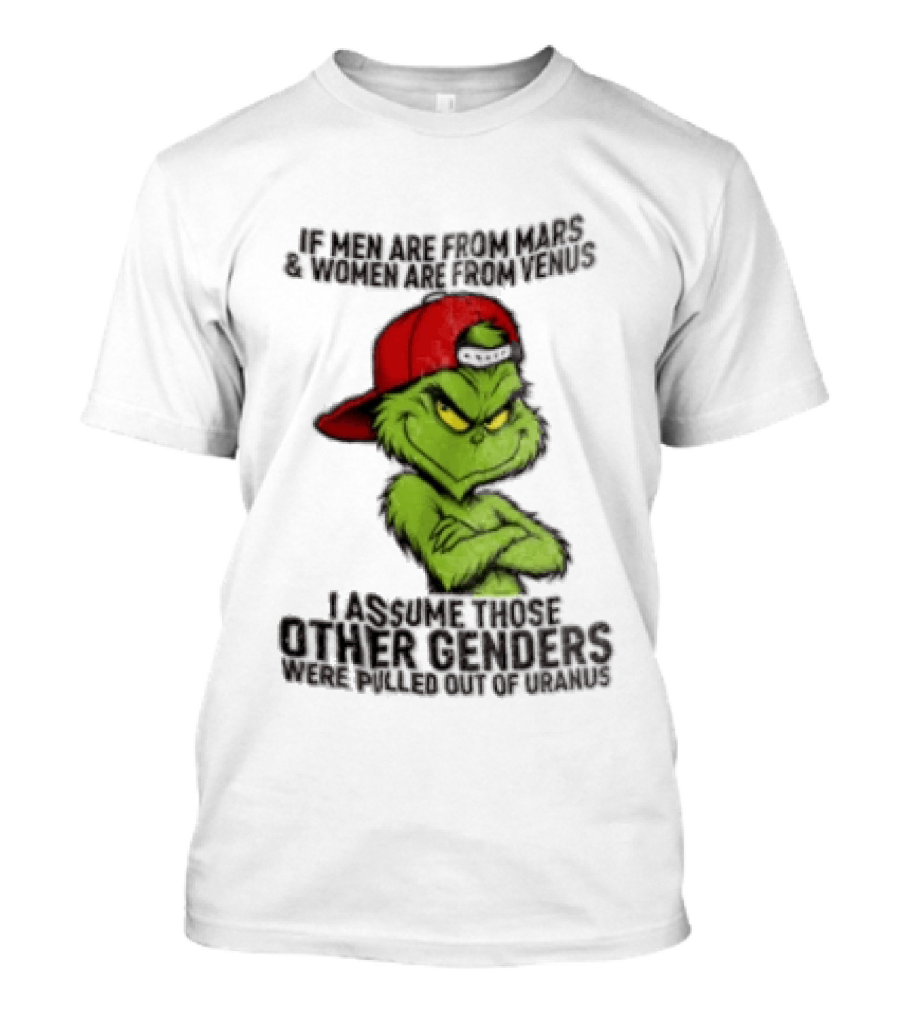 Grinch If Men Are From Mars Women Are From Venus Christmas T-Shirt