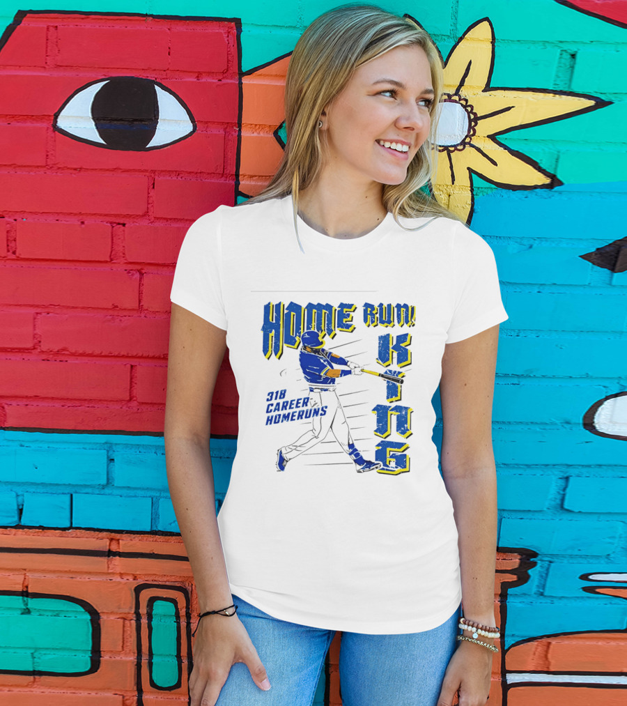 Home Run King 318 Career Homeruns Baseball Player T-Shirt