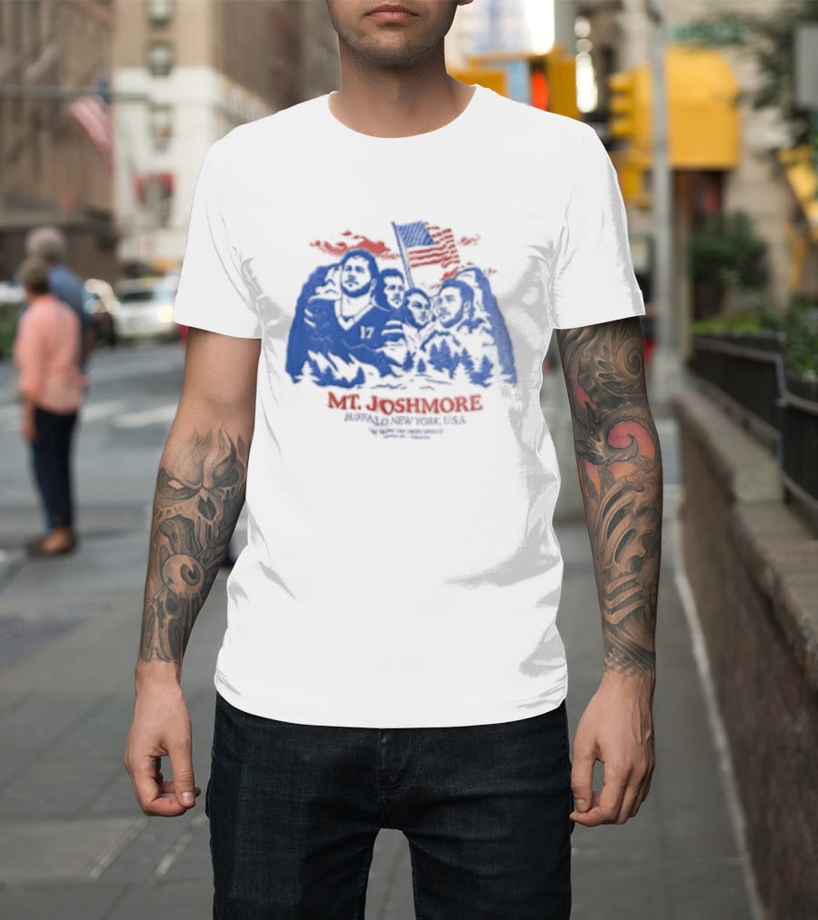 Mt. Joshmore Buffalo New York USA Josh Allen Football Fans Collectible T-Shirt