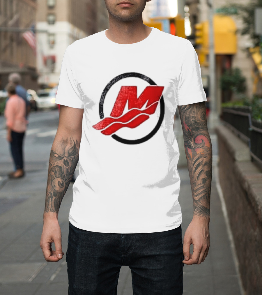 Motorsport Oversized Red M With Wave Racing T-Shirt