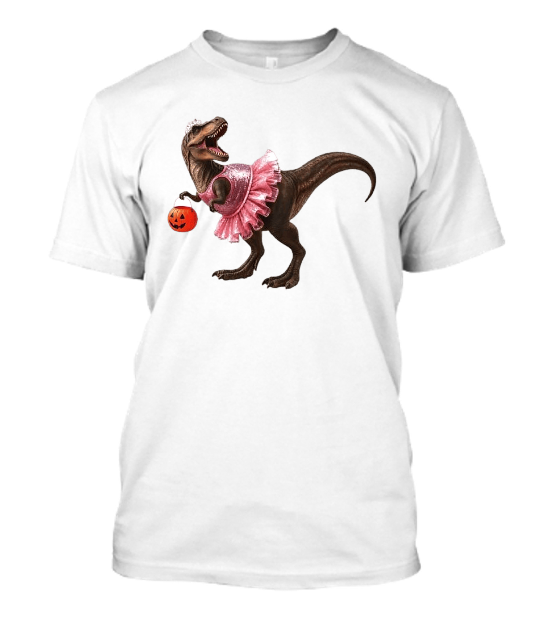 Trick Or Treat Rex Princess Tutu Halloween T-Shirt