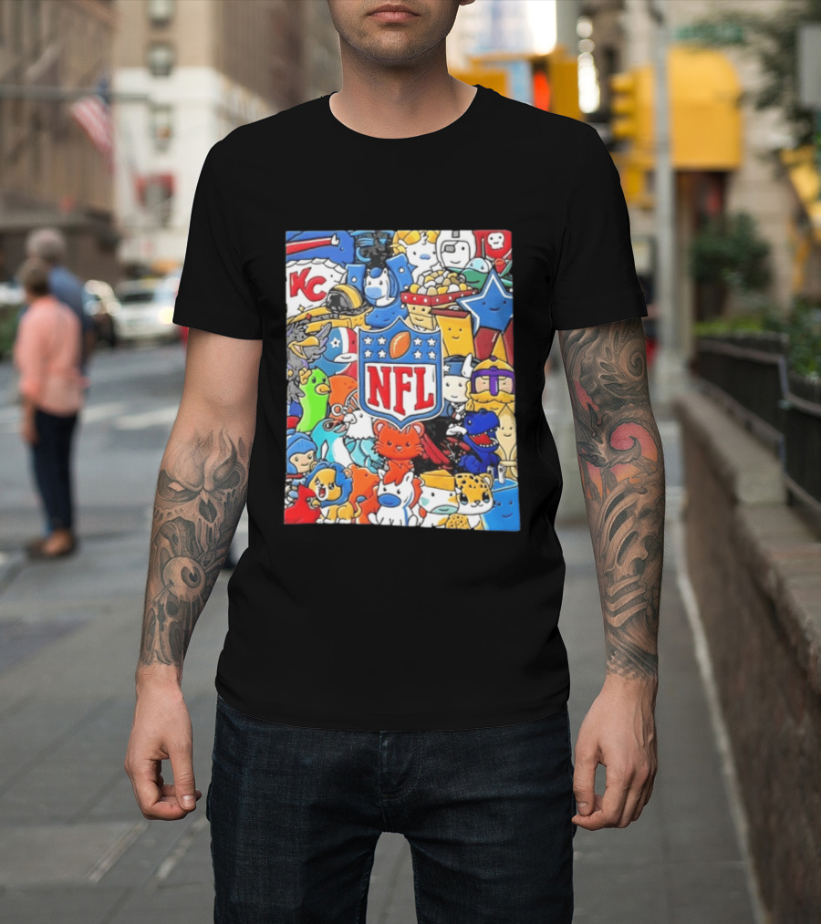 NFL KC Mascots And Football Is Officially Back 2026 T-Shirt