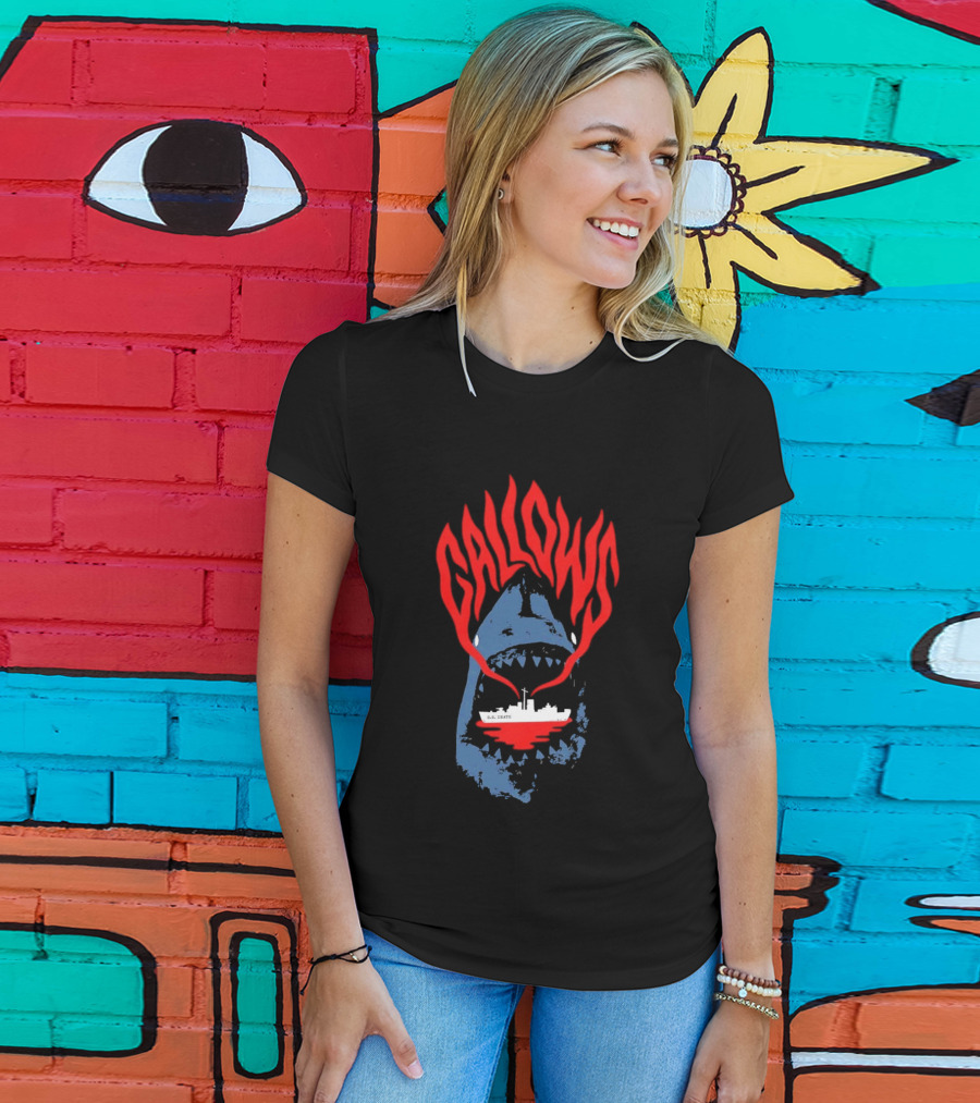 Gallows Shark With Ship Orchestra Of Wolves Collection T-Shirt