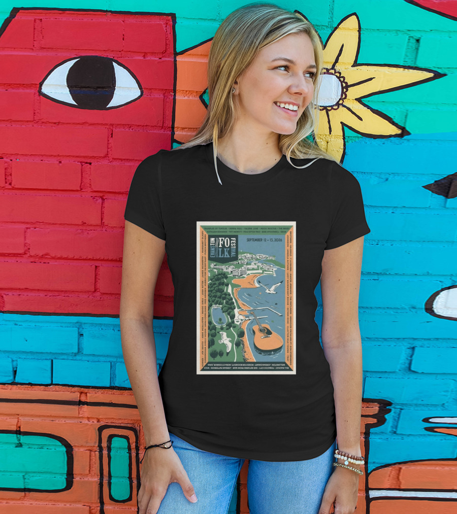 Evans Folk Festival 2026 Concert September 12 13 Trampled By Turtles Valerie June Folk Trio T-Shirt