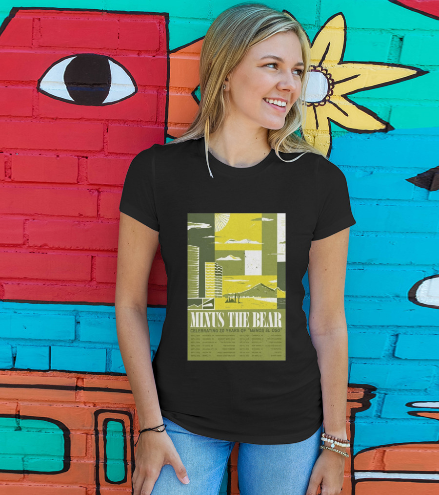 Minus The Bear Celebrating 20 Years Of Menos El Oso 2026 US Tour Dates T-Shirt