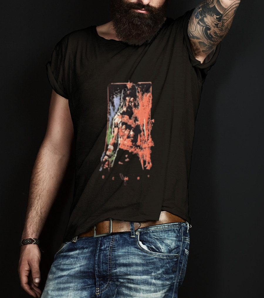 Finn Balor The Demon WWE Paint Splatter T-Shirt