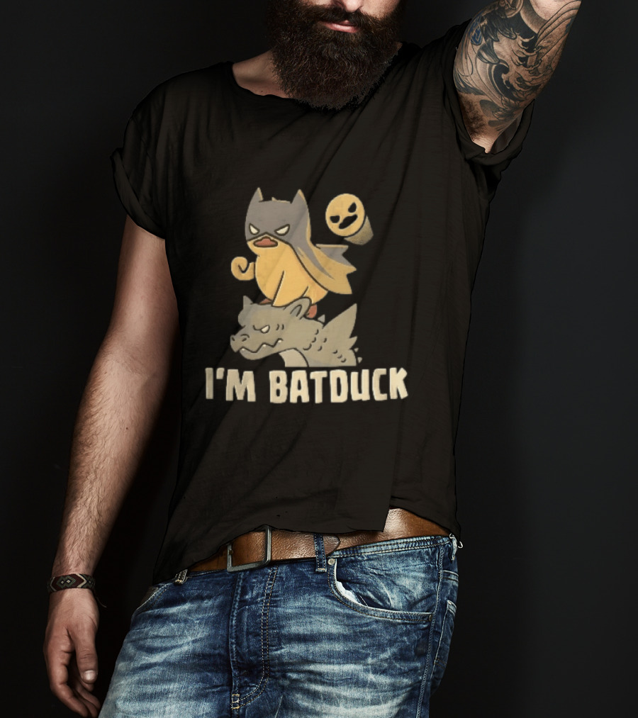 Im Batduck Yellow Duck Mask Gargoyle Spotlight Hero T-Shirt