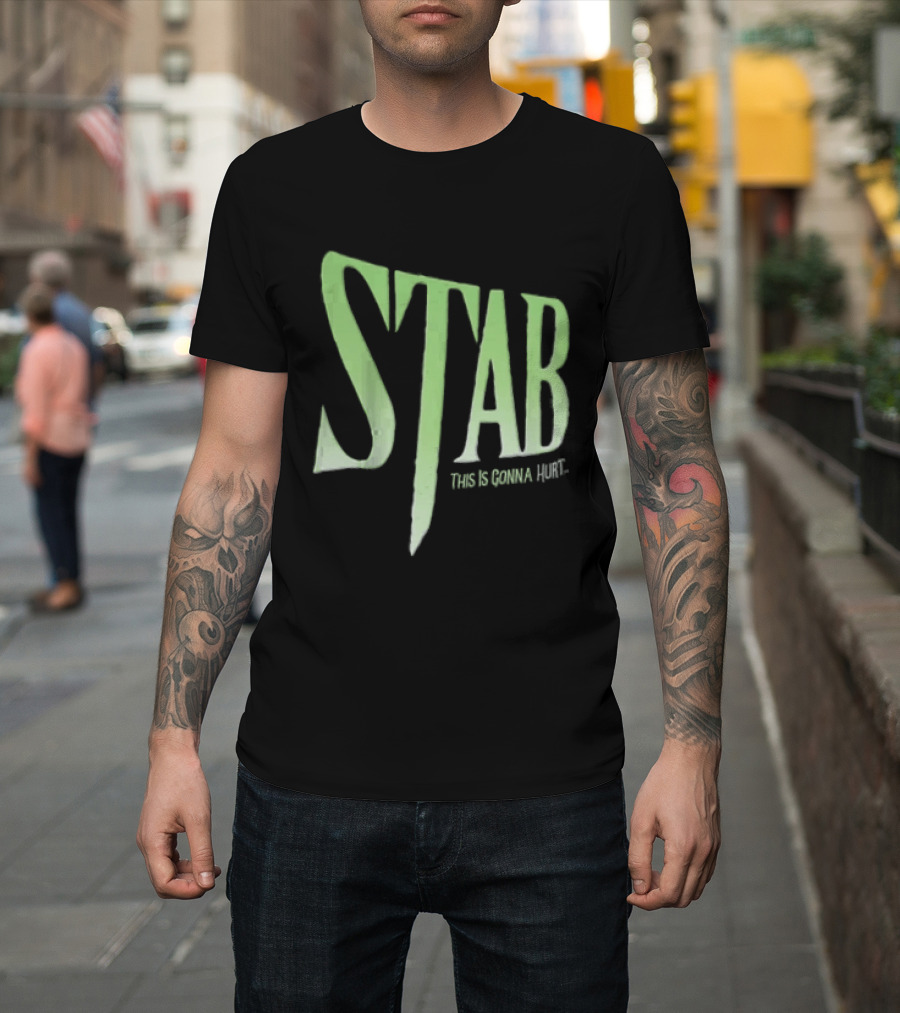 Stab This Is Gonna Hurt Knife Horror Movie T-Shirt