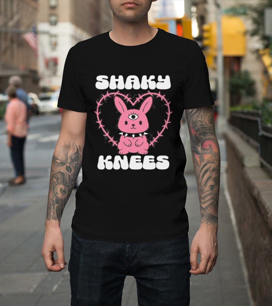 Shaky Knees 2025 Pink Bunny Heart T-Shirt