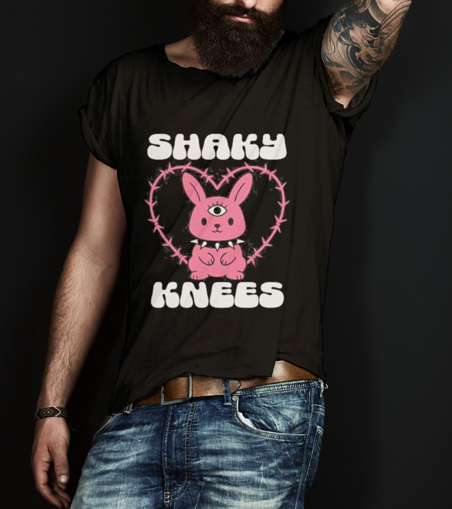 Shaky Knees 2025 Pink Bunny Heart T-Shirt