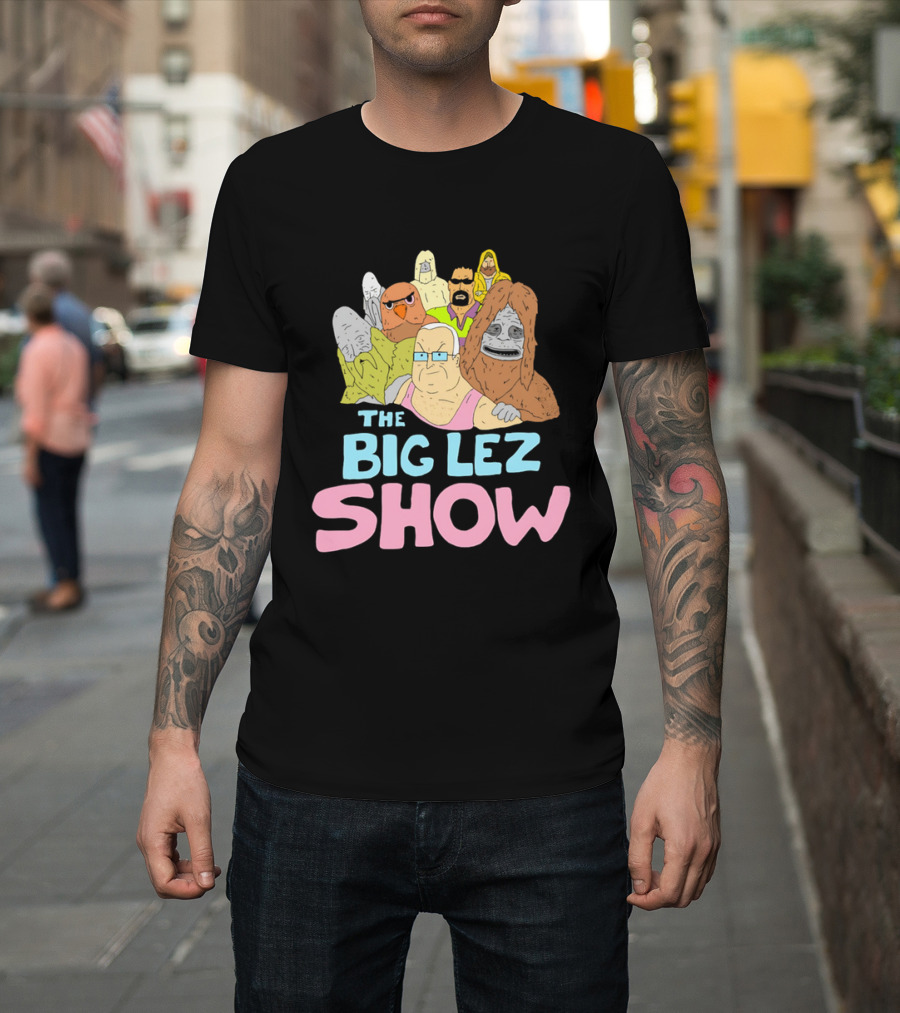 The Big Lez Show Characters Animation Cast Compilation T-Shirt
