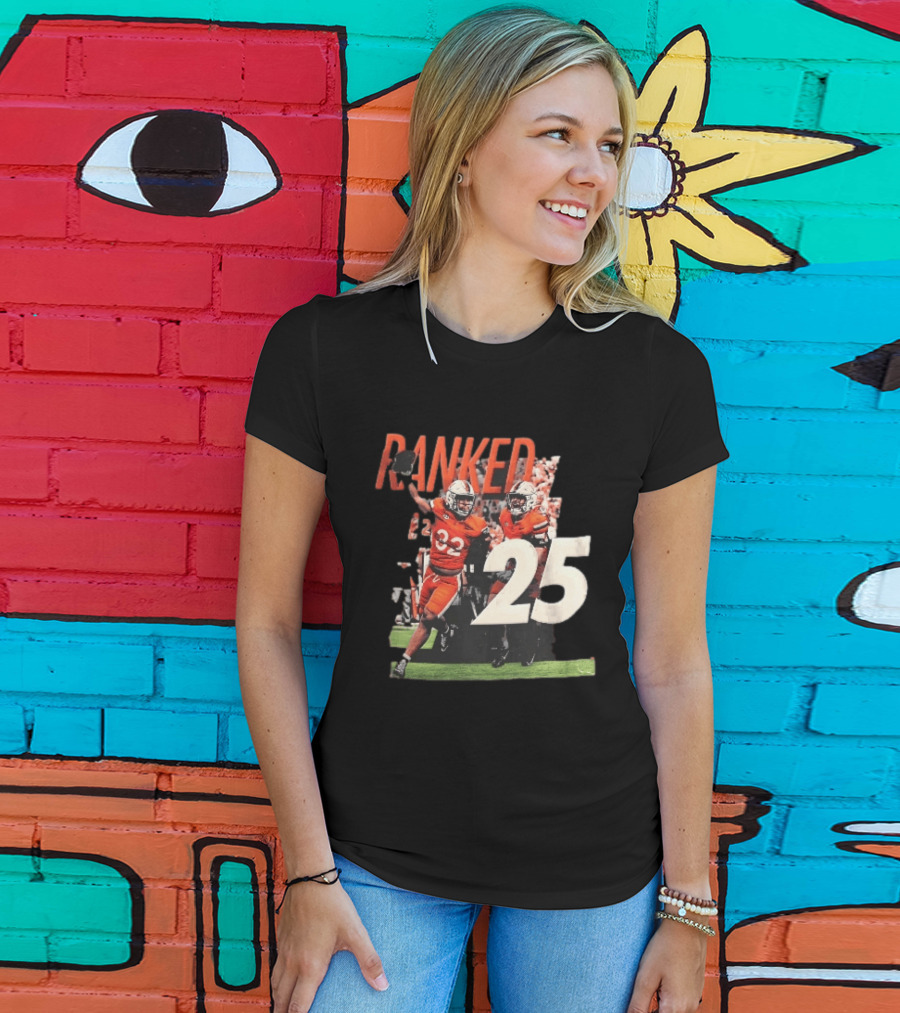 Virginia Cavaliers NCAA College Football Ranked 25 Team Players Celebration T-Shirt