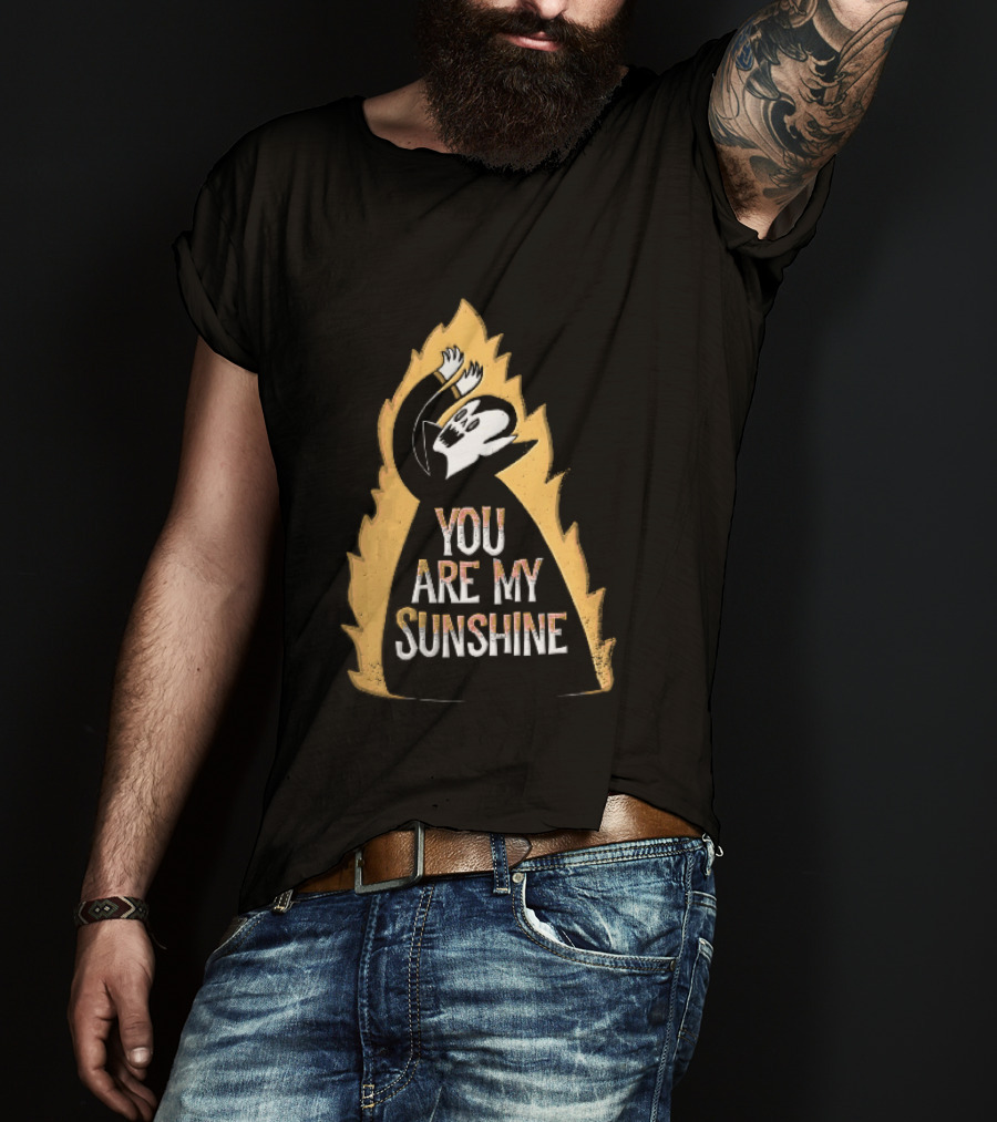 You Are My Sunshine Vampire Flames Distressed T-Shirt