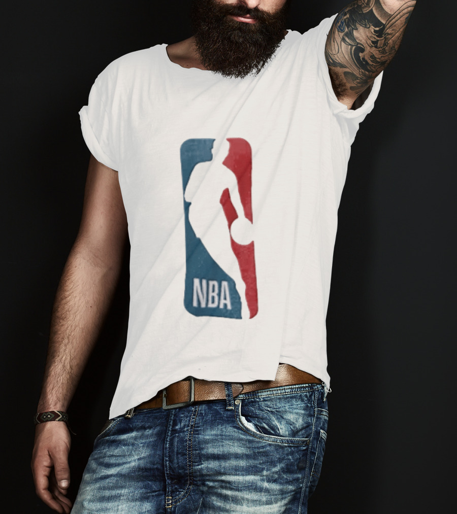 NBA National Basketball Association Blue Red Abstract T-Shirt