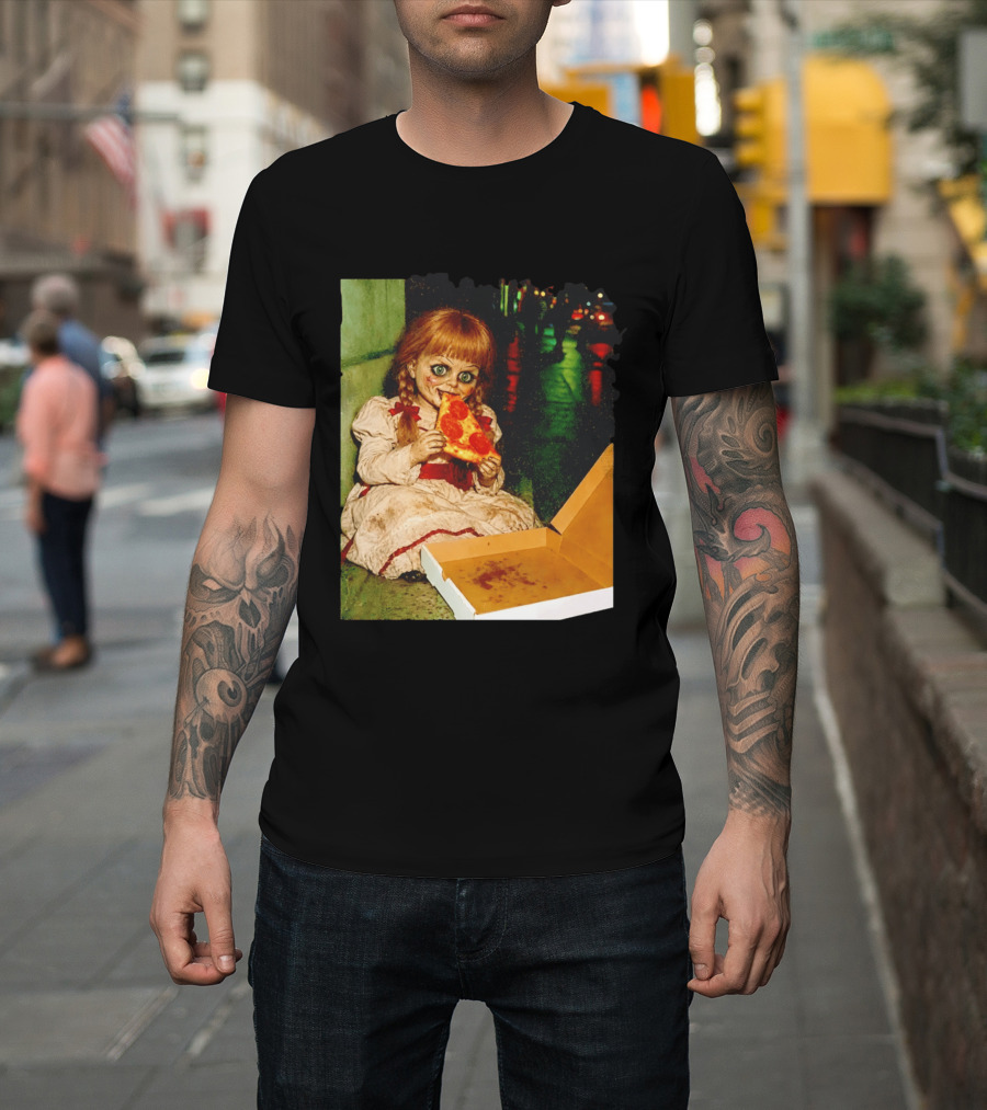Annabelle Pizza Night Halloween T-Shirt