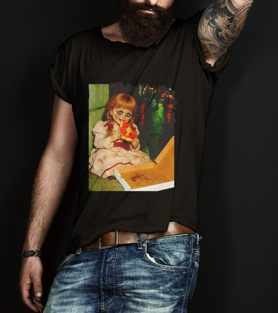 Annabelle Pizza Night Halloween T-Shirt