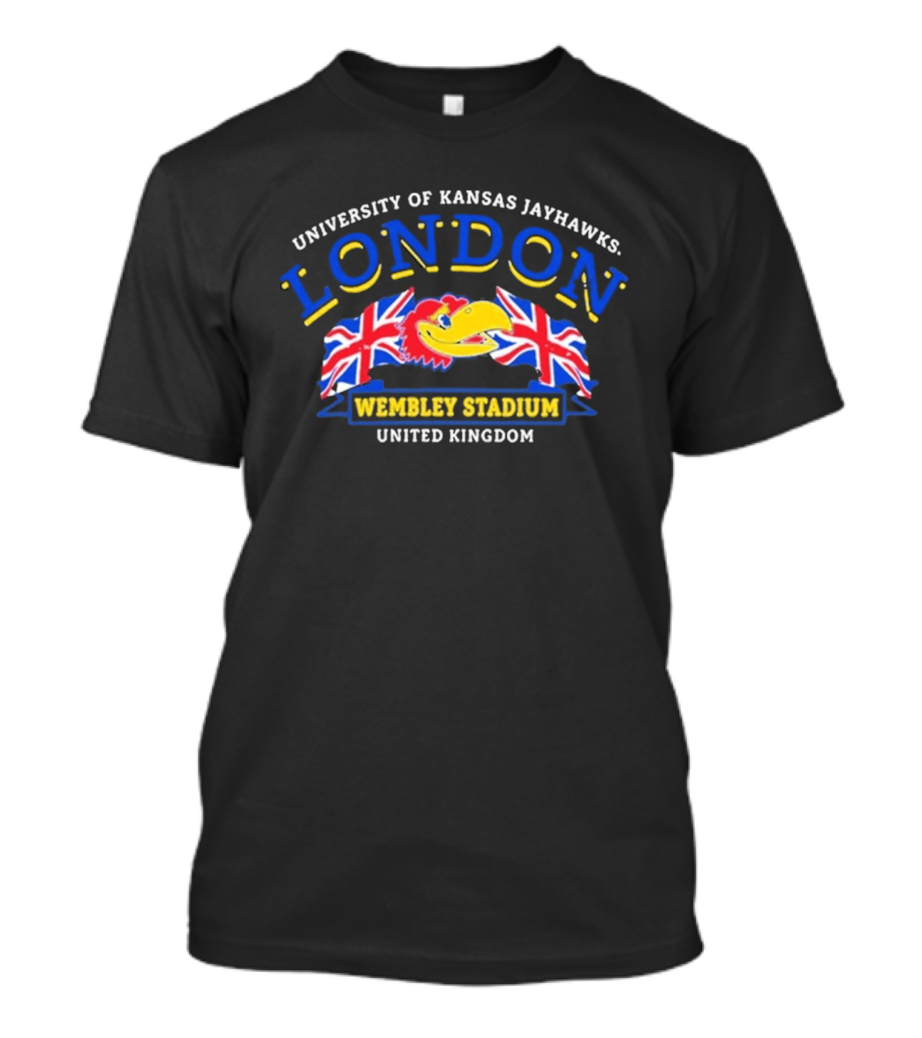 University Of Kansas Jayhawks London Wembley Stadium United Kingdom T-Shirt