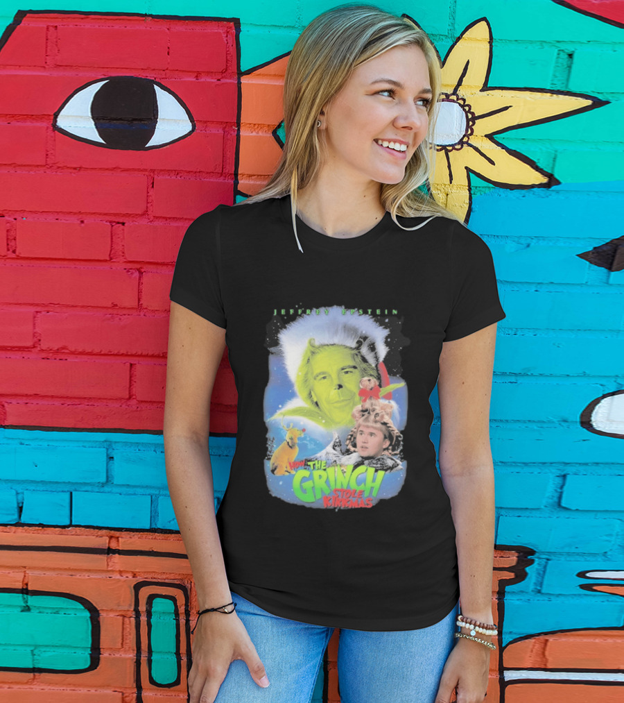 How The Grinch Stole Kirkmas Jeffrey Epstein T-Shirt