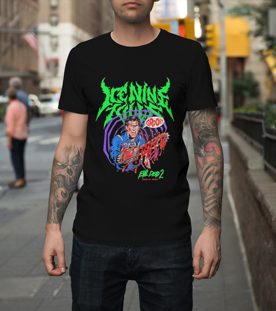 Ice Nine Kills Groovy Evil Dead 2 Blood Guts 2026 T-Shirt