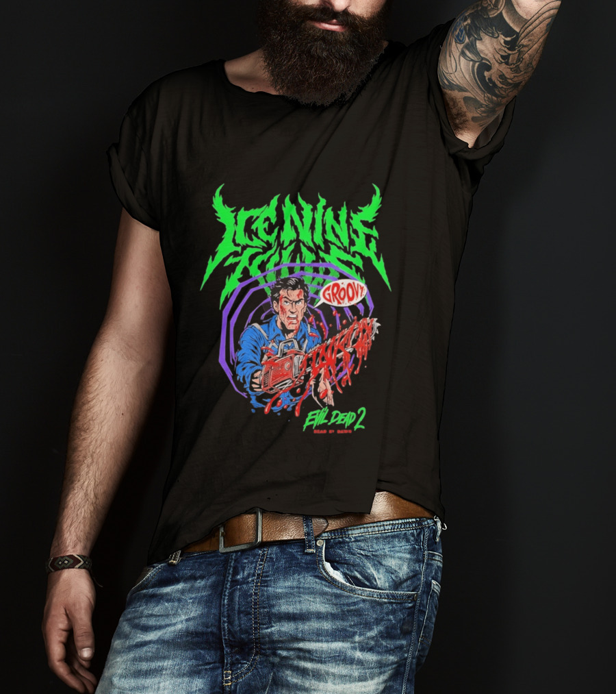 Ice Nine Kills Groovy Evil Dead 2 Blood Guts 2026 T-Shirt