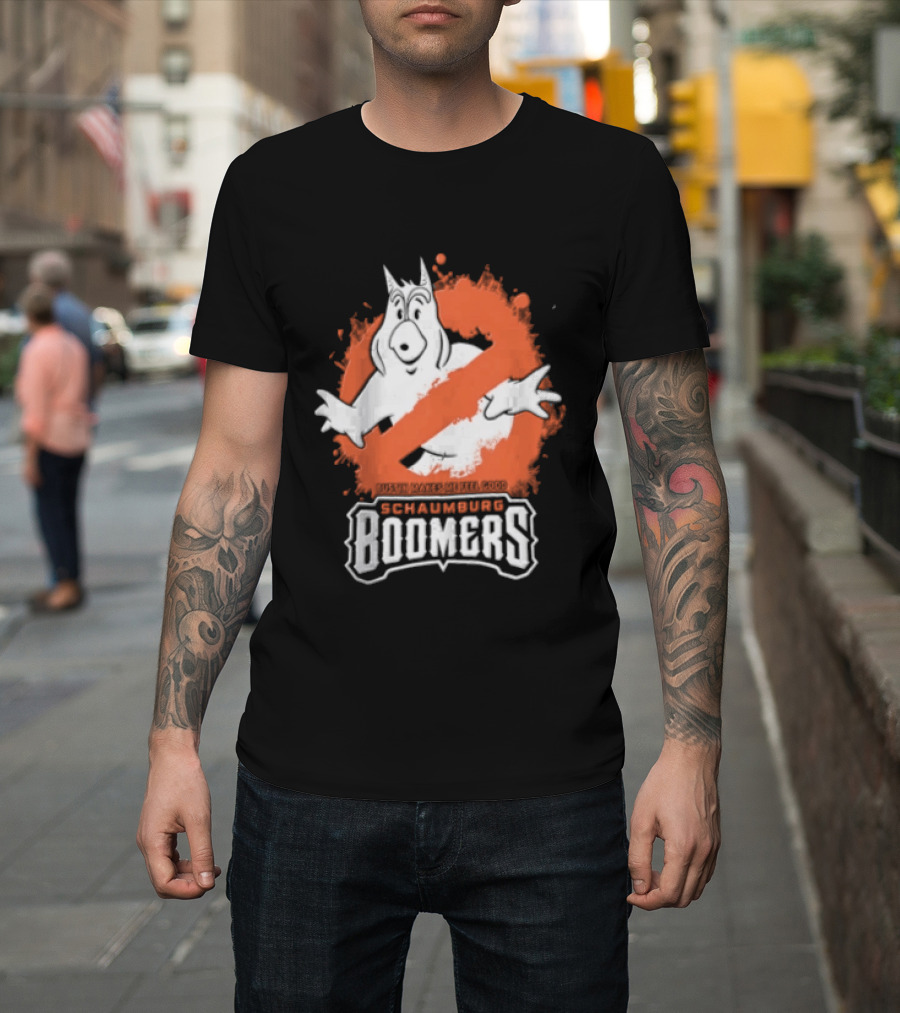 Schaumburg Boomers Bustin Makes Me Feel Good Ghostly T-Shirt