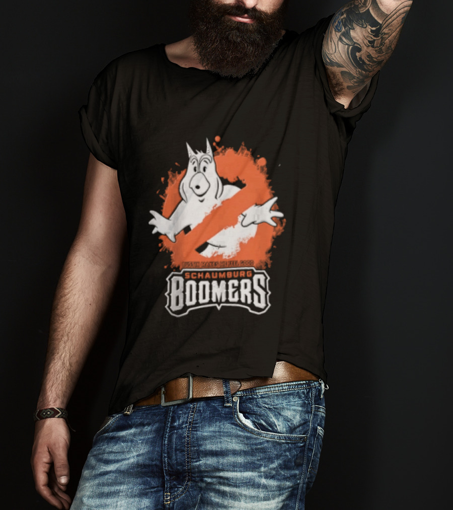 Schaumburg Boomers Bustin Makes Me Feel Good Ghostly T-Shirt