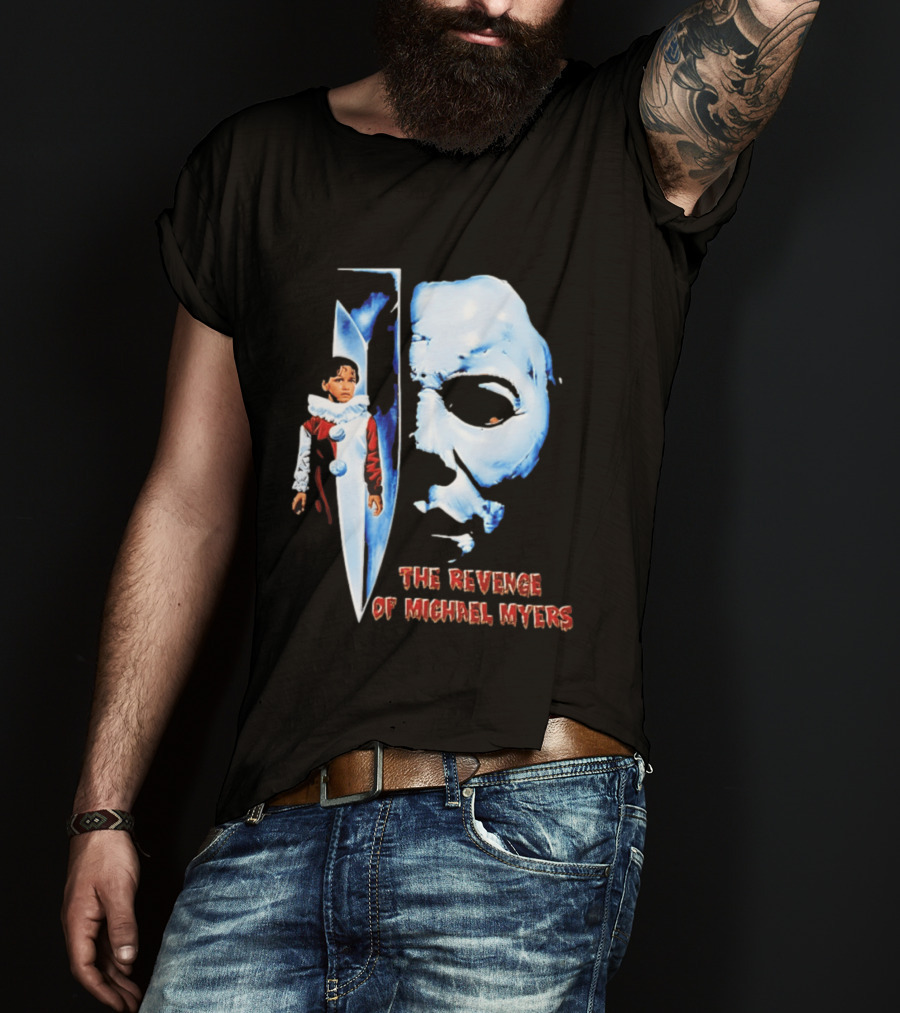 The Revenge Of Michael Myers Halloween Mask Knife Clown T-Shirt