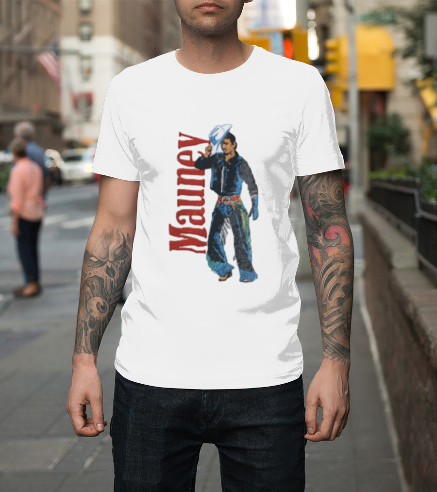 Mauney Cowboy Hat Salute Rodeo T-Shirt