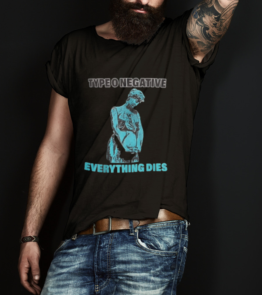 Type O Negative Everything Dies Blue Statue T-Shirt