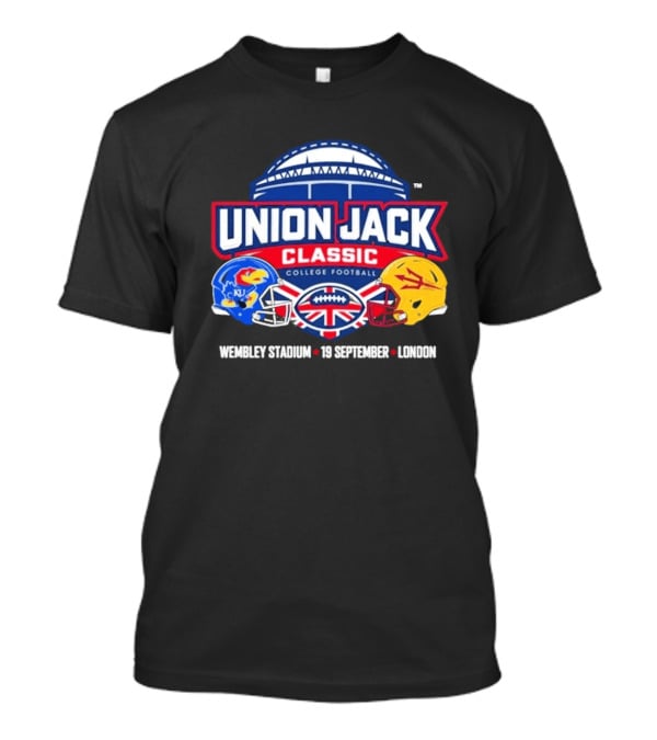 Union Jack Classic College Football Kansas Vs Arizona State Wembleу Stadium London 19 September 2026 T-Shirt