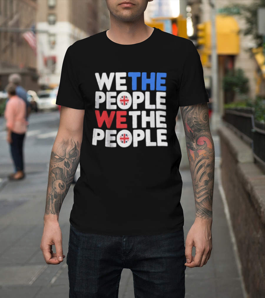 We The People UK British Flag Union Jack T-Shirt