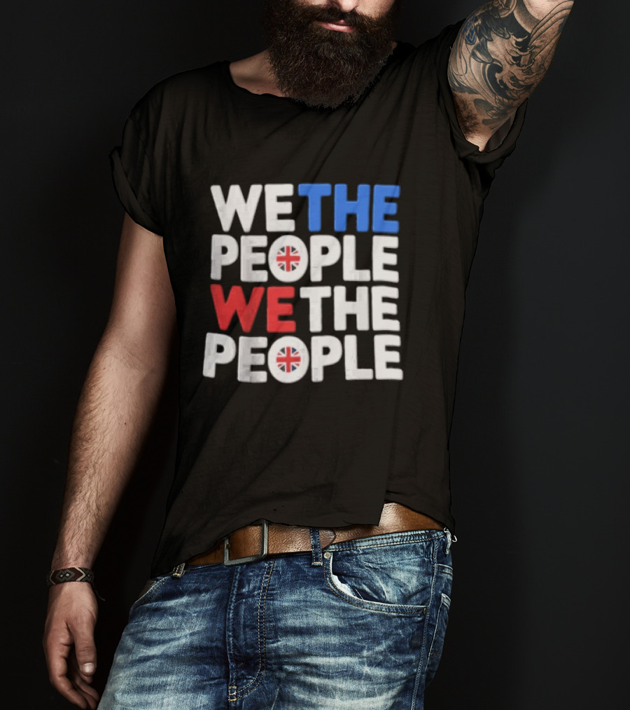 We The People UK British Flag Union Jack T-Shirt